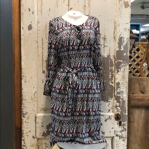 ILE New York black/blue/red/white dress